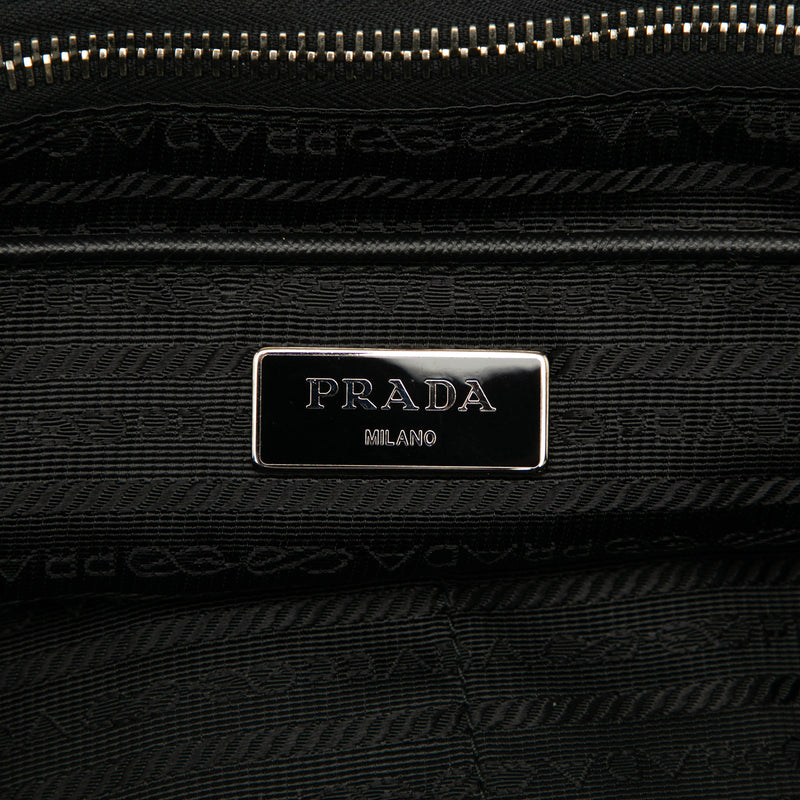 Saffiano Trimmed Tessuto Applique Tote - Image 5