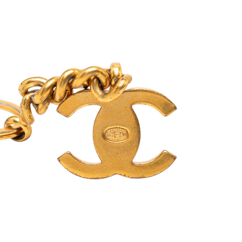 CC Gold Plated Turnlock Key Chain - Image 3