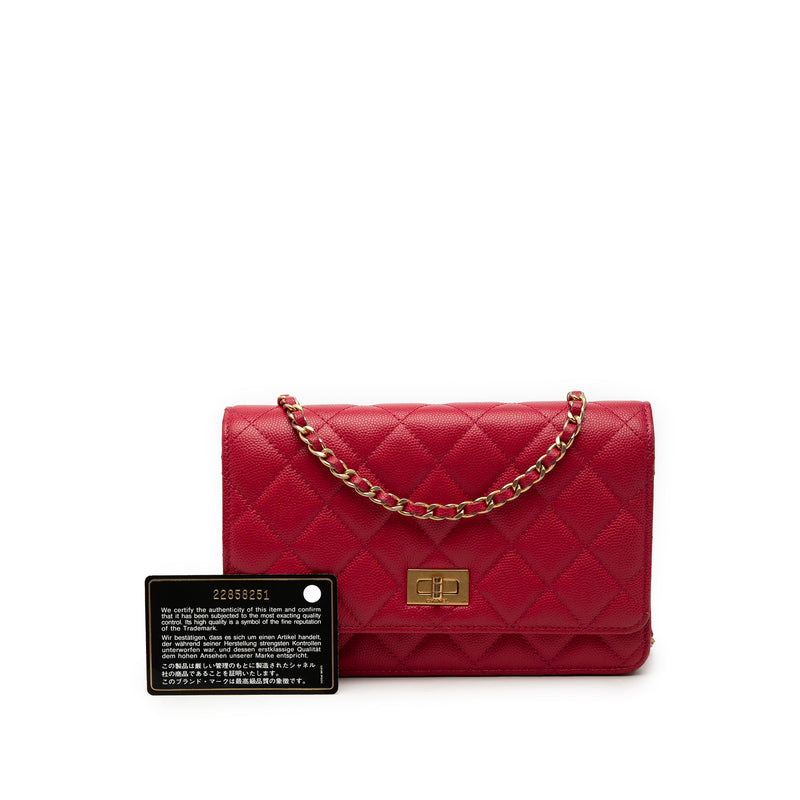 Quilted Caviar Reissue 2.55 Wallet On Chain - Image 8