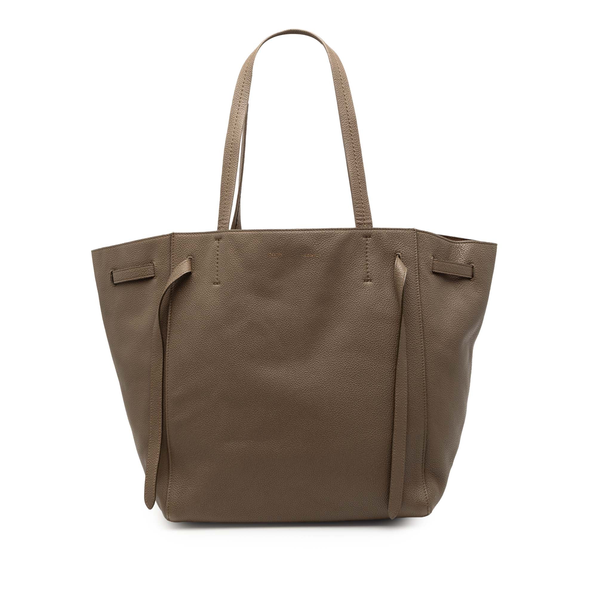 Small Leather Phantom Cabas Tote - Image 1