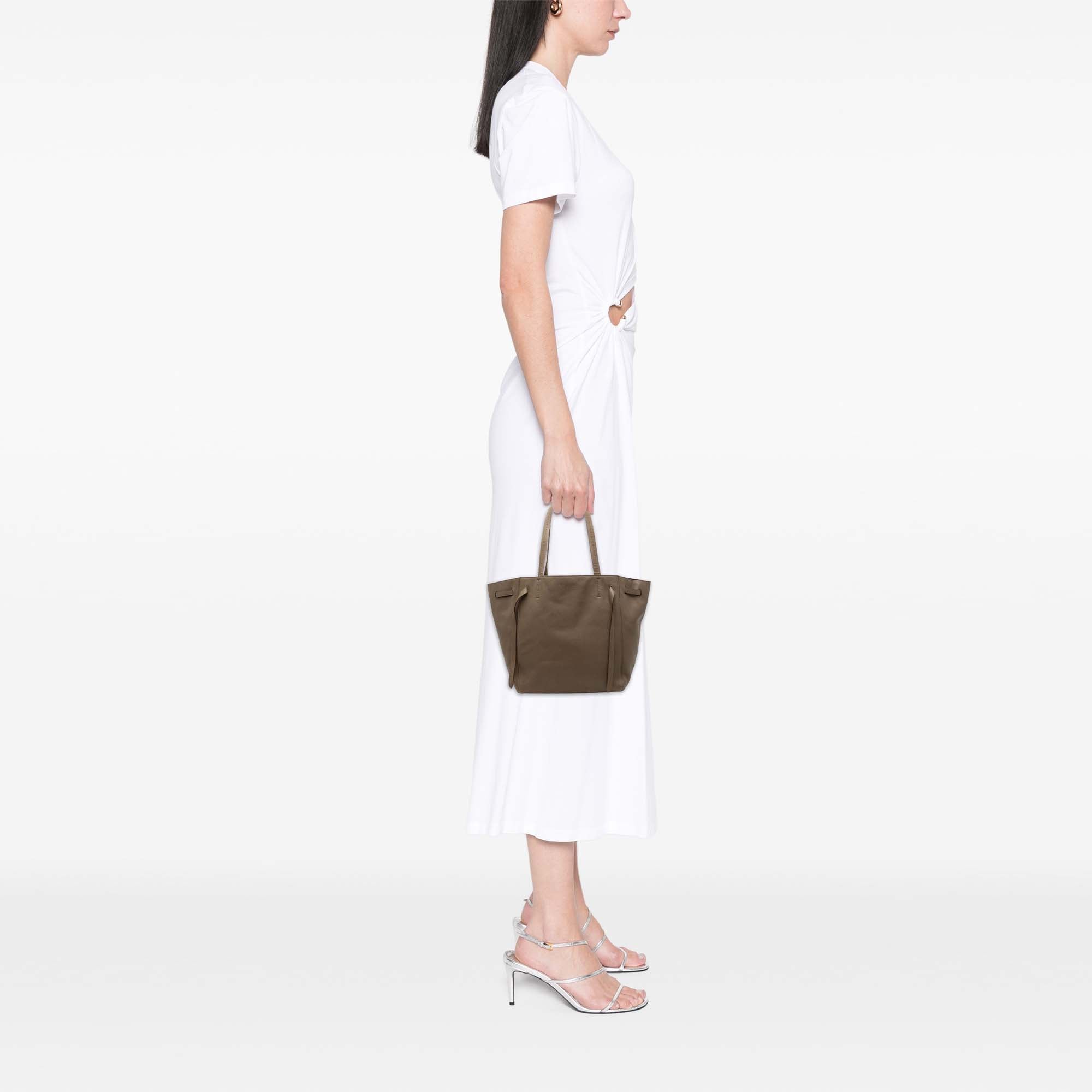 Small Leather Phantom Cabas Tote - Image 7