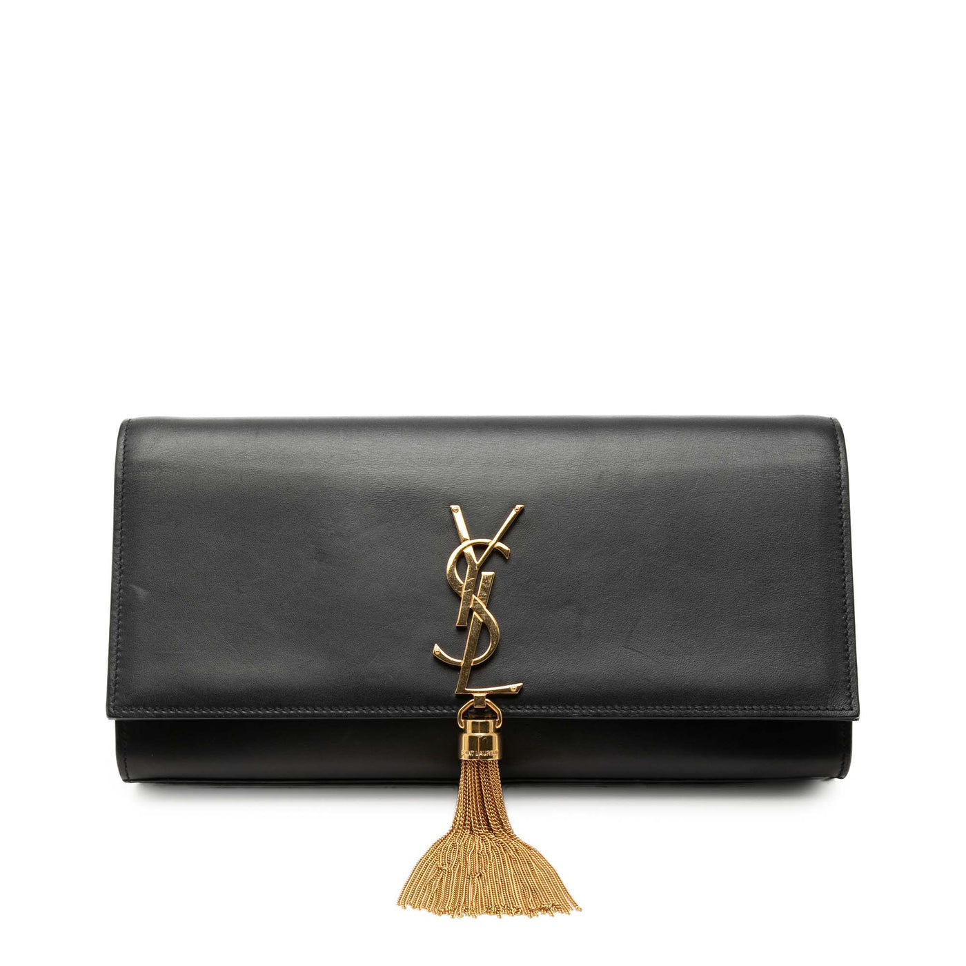 Smooth Calfskin Cassandre Tassel Clutch - Image 1