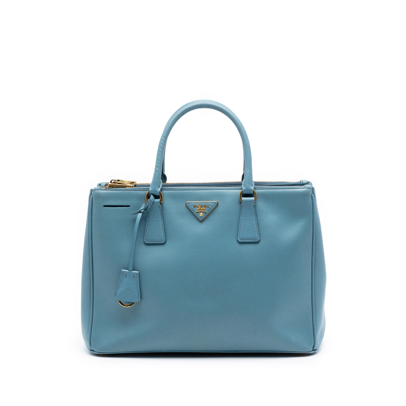 Medium Saffiano Lux Galleria Double Zip Satchel - Image 1