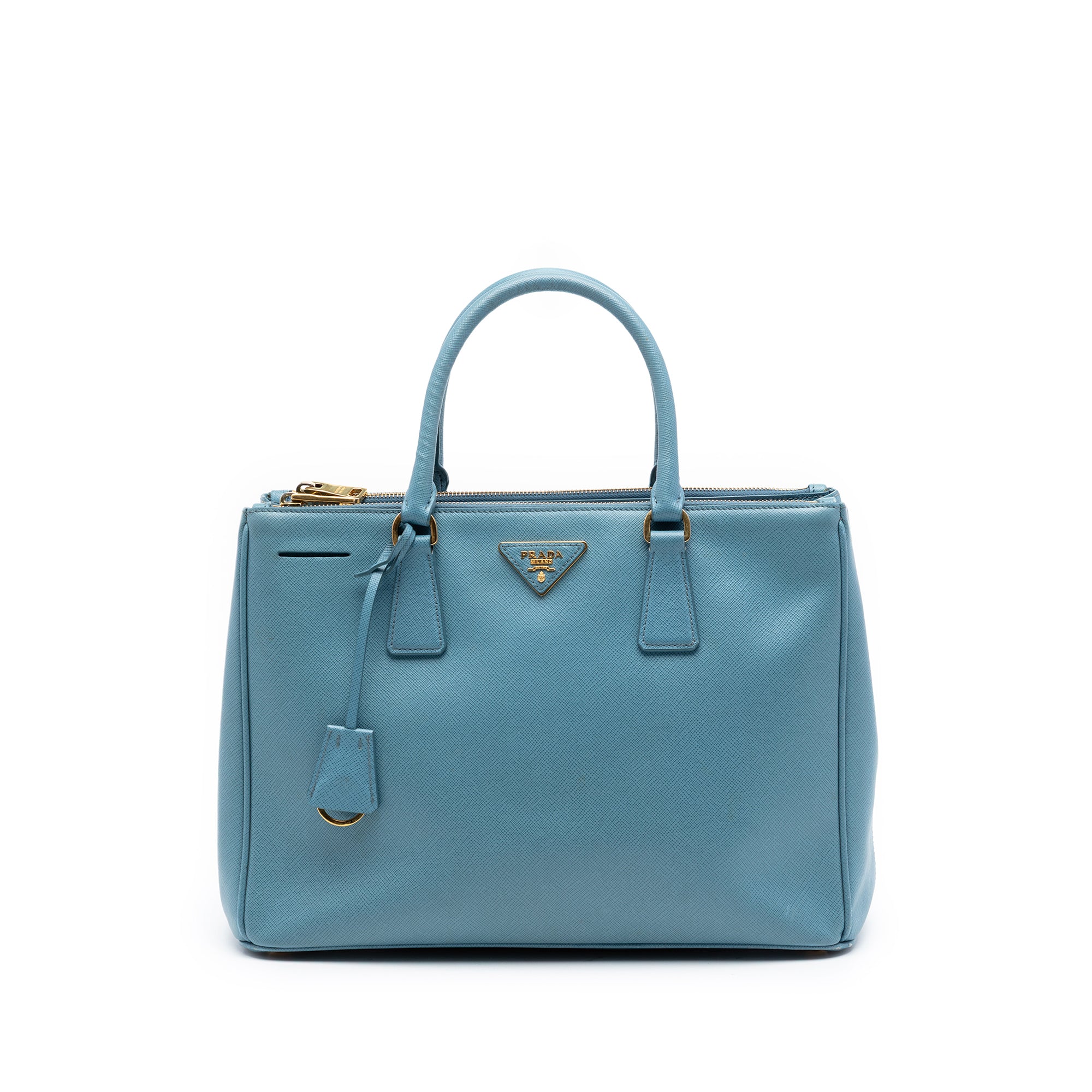 Medium Saffiano Lux Galleria Double Zip Satchel - Image 1