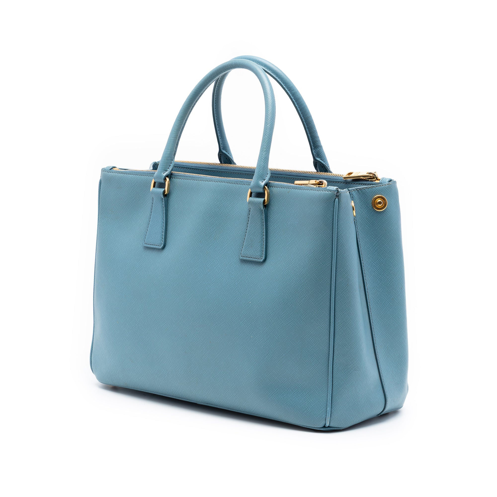 Medium Saffiano Lux Galleria Double Zip Satchel - Image 2
