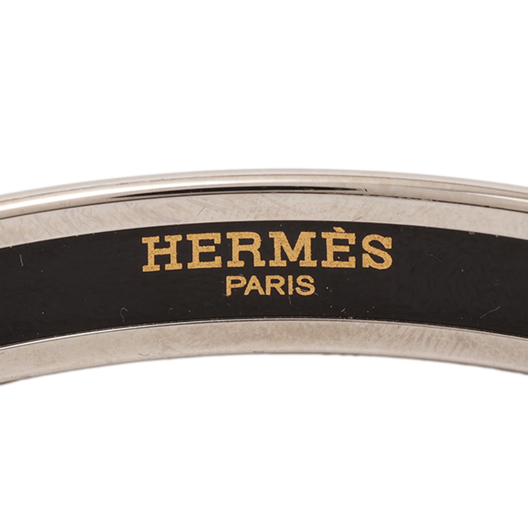 Narrow Enamel Clous de Trompe Bangle 65 - Image 3
