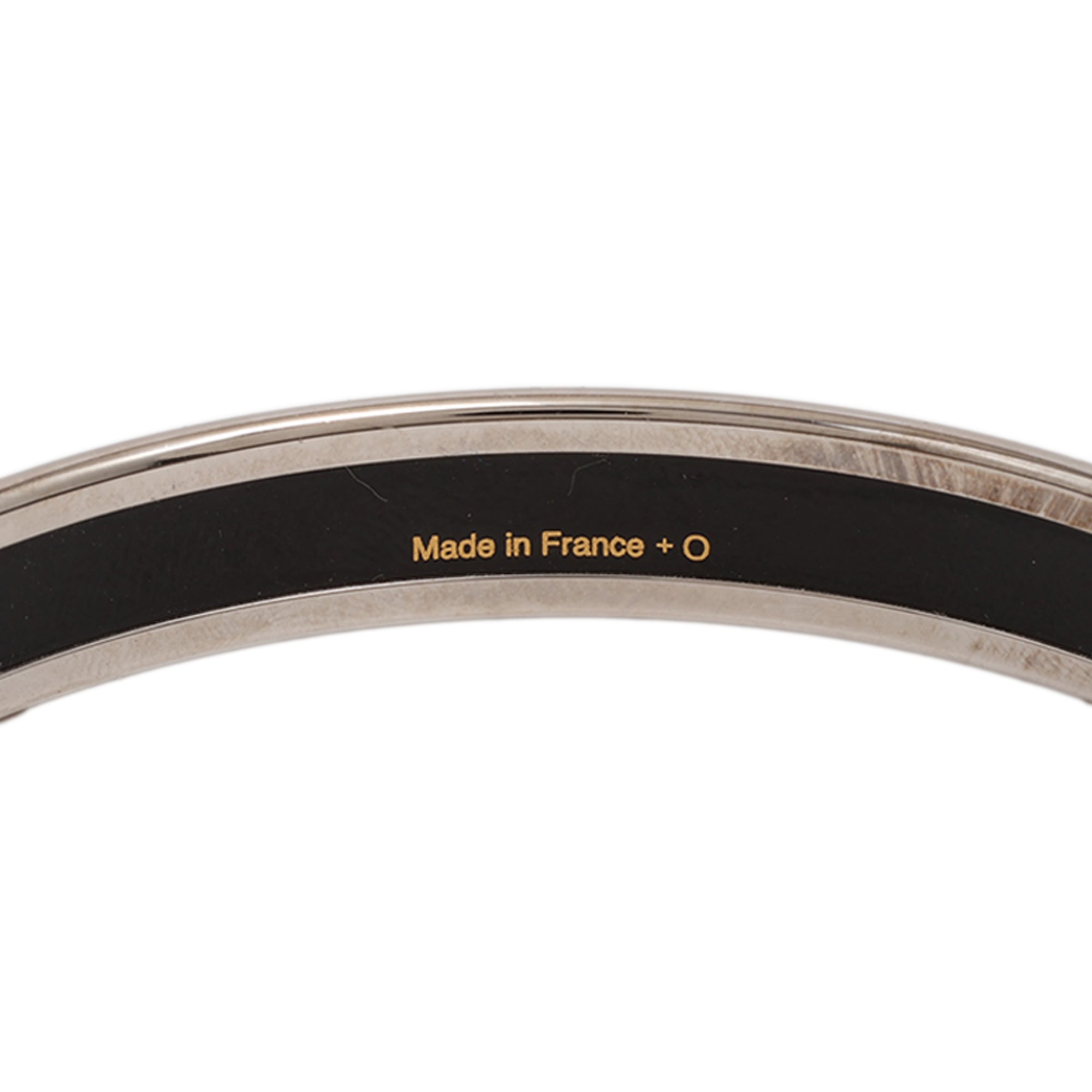 Narrow Enamel Clous de Trompe Bangle 65 - Image 4