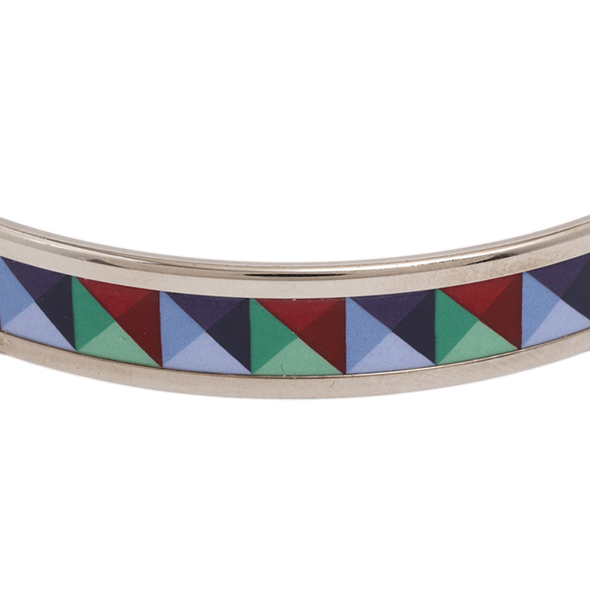 Narrow Enamel Clous de Trompe Bangle 65 - Image 5