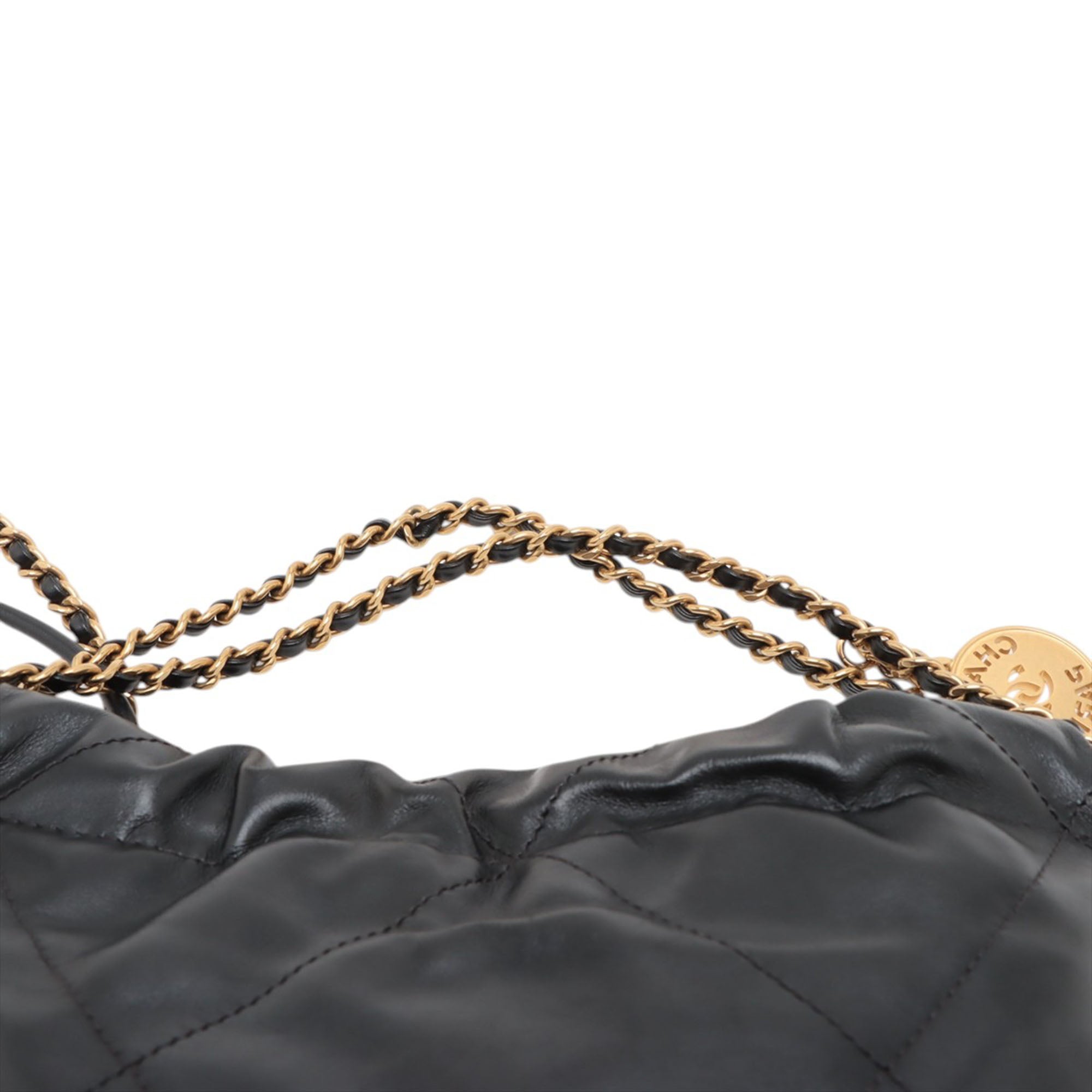 Mini Shiny Calfskin 22 Handbag - Image 8