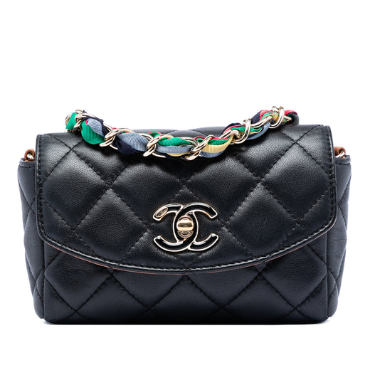 Mini Quilted Lambskin Cocovado Ribbon Chain Flap - Image 1
