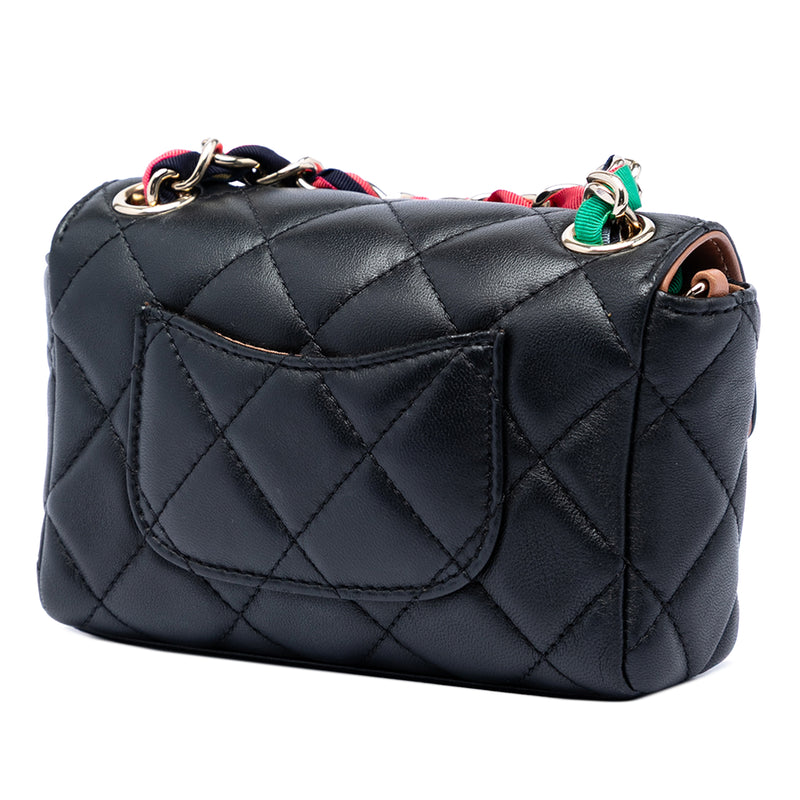 Mini Quilted Lambskin Cocovado Ribbon Chain Flap - Image 2