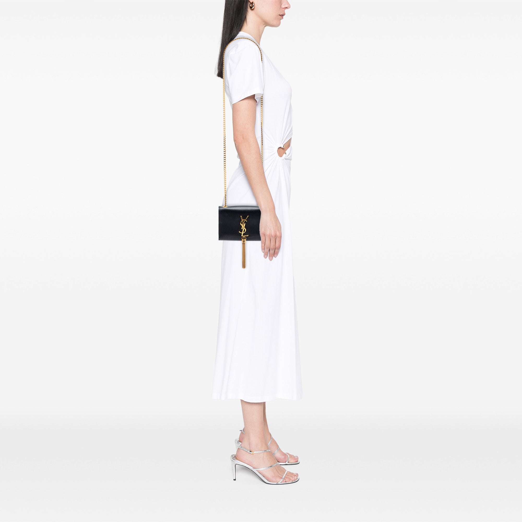 Small Smooth Calfskin Monogram Kate Tassel Crossbody - Image 6