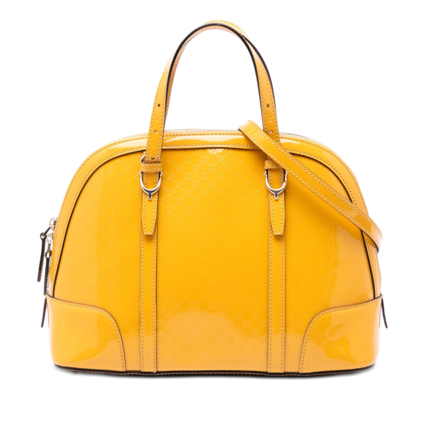 Small Microguccissima Patent Nice Dome Satchel - Image 1