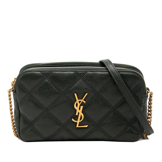 Mini Quilted Lambskin Becky Double Zip Crossbody - Image 1
