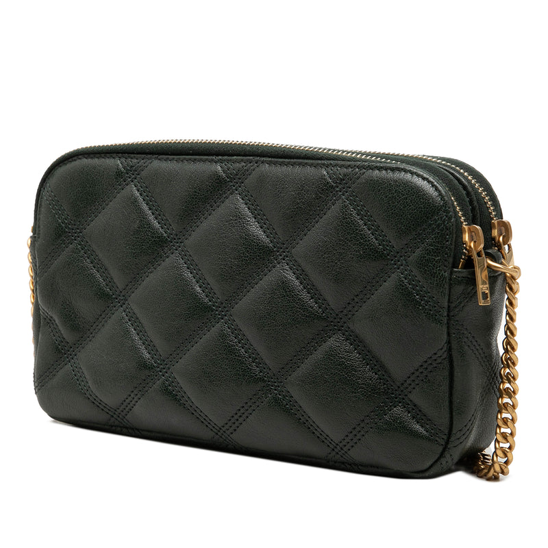 Mini Quilted Lambskin Becky Double Zip Crossbody - Image 2