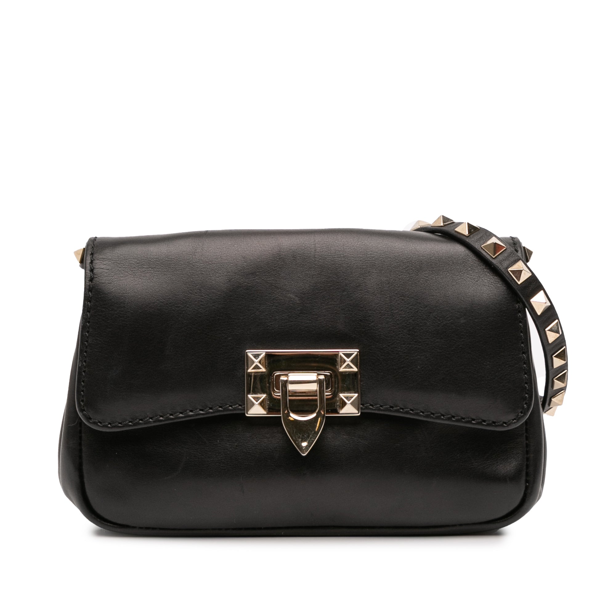 Small Leather Rockstud Crossbody - Image 1