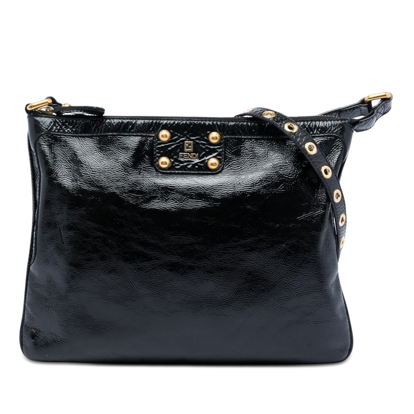 Crinkled Patent Crossbody - Image 1
