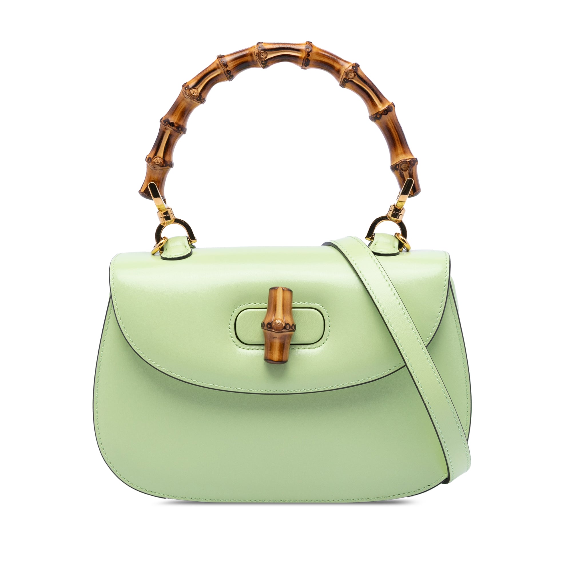 Small Calfskin 1947 Bamboo Top Handle Bag - Image 1
