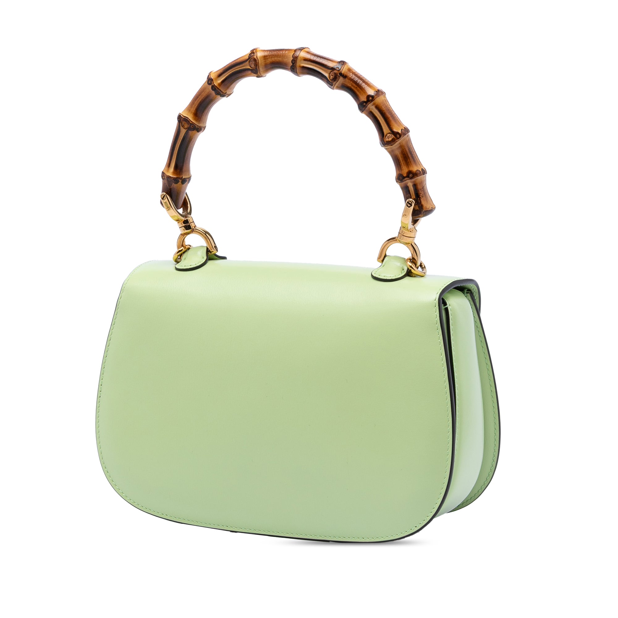 Small Calfskin 1947 Bamboo Top Handle Bag - Image 2