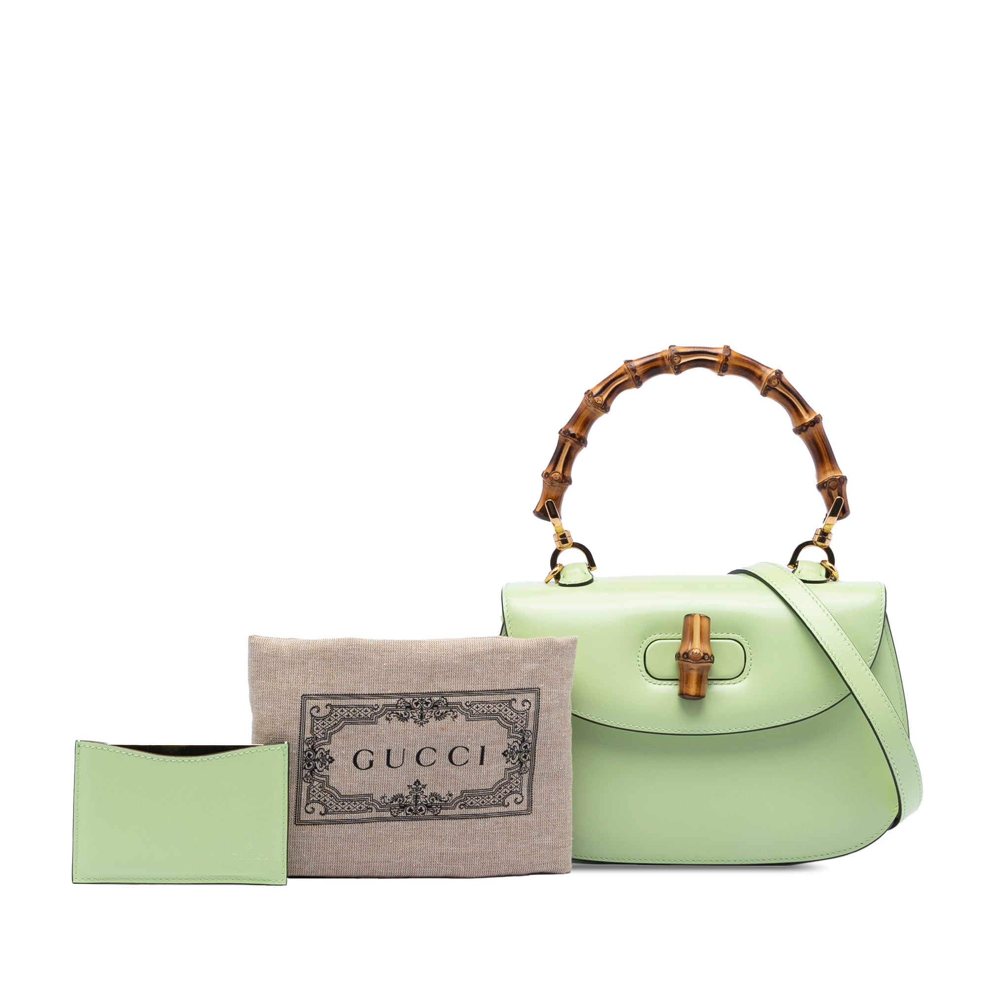 Small Calfskin 1947 Bamboo Top Handle Bag - Image 6