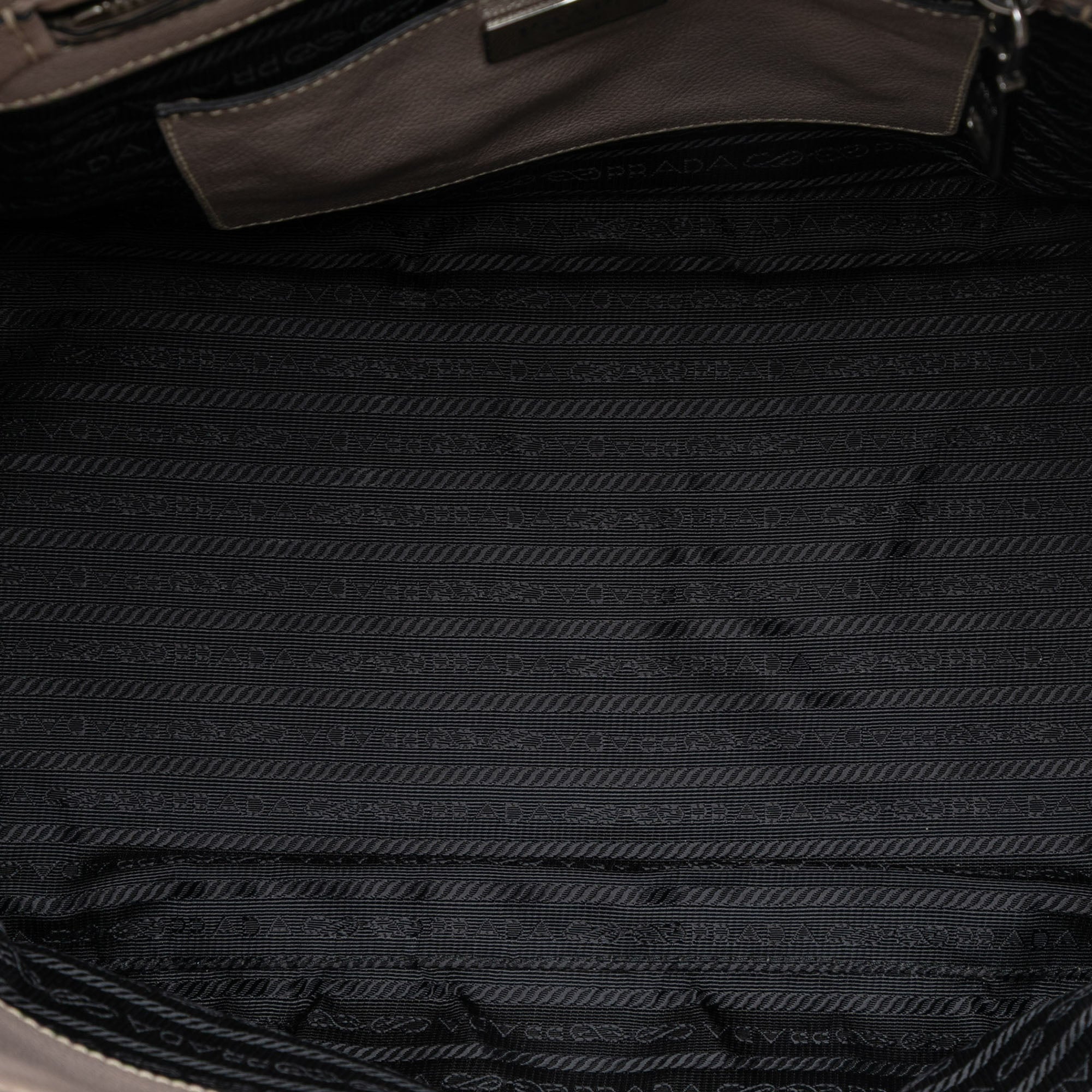 Glace Calf Twin Pocket Double Handle Satchel - Image 4