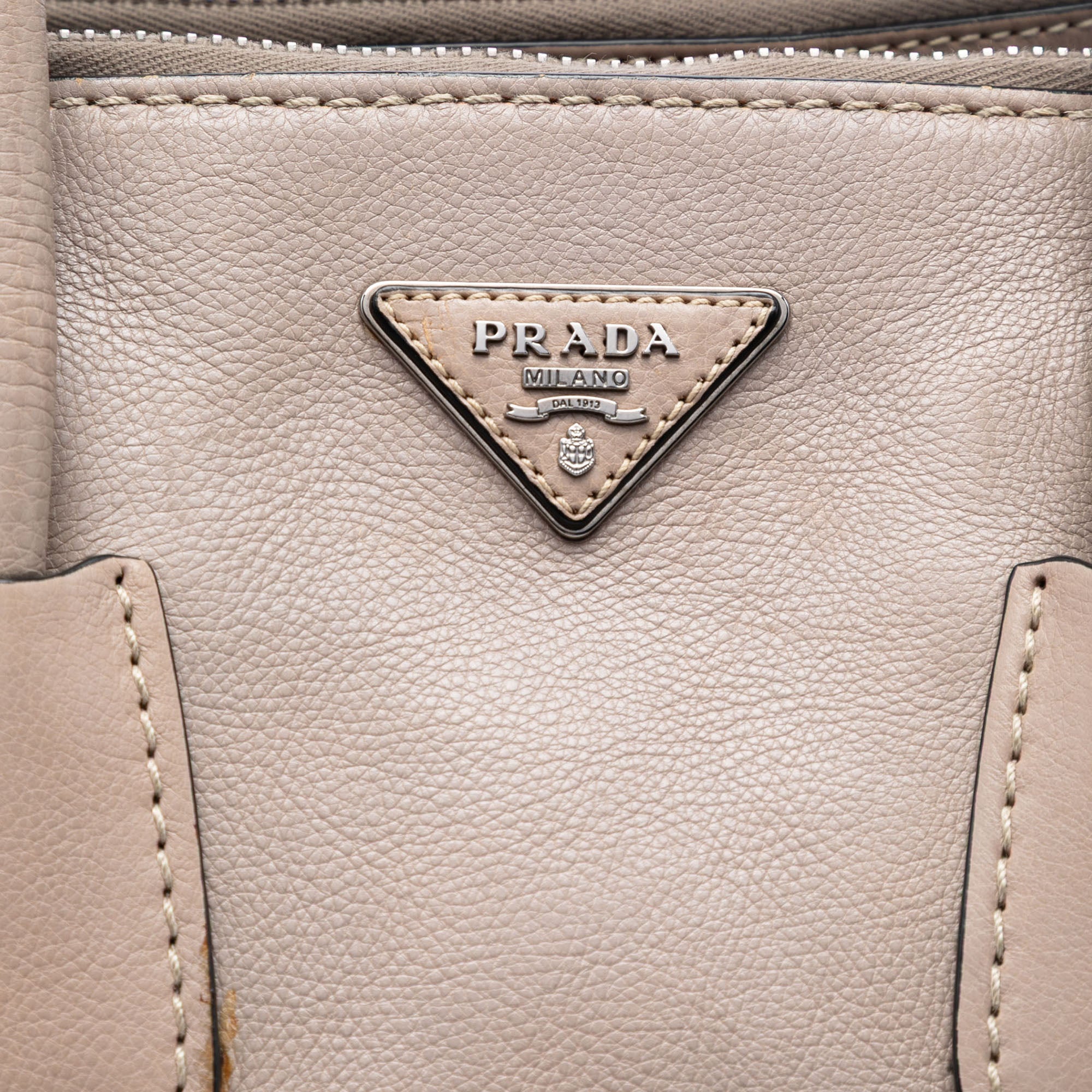 Glace Calf Twin Pocket Double Handle Satchel - Image 5