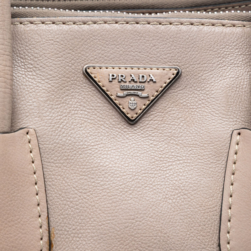 Glace Calf Twin Pocket Double Handle Satchel - Image 5