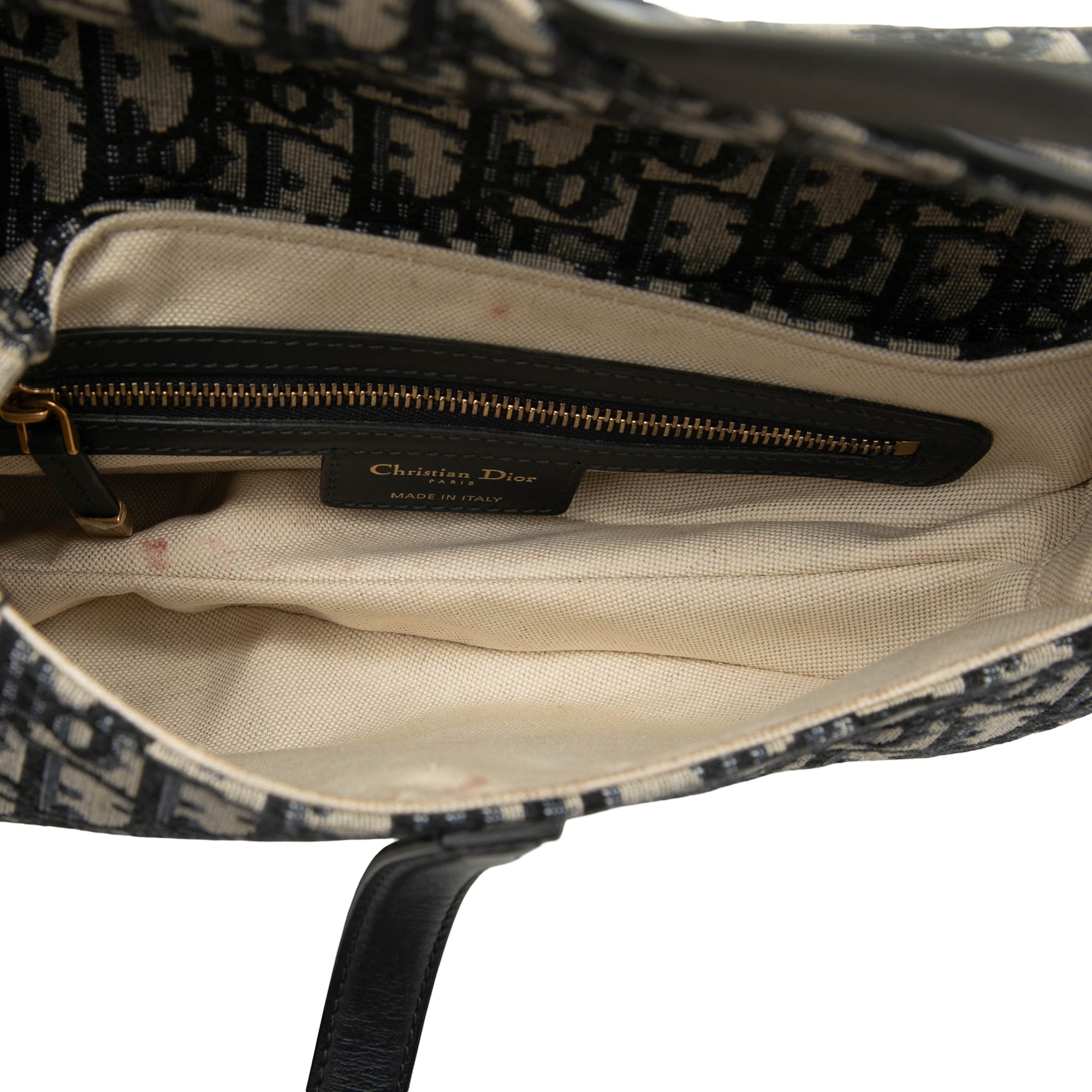 Oblique Canvas Saddle Bag - Image 4