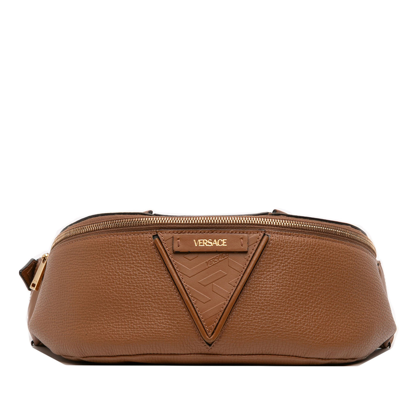 Leather V Greca Signature Belt Bag - Image 1