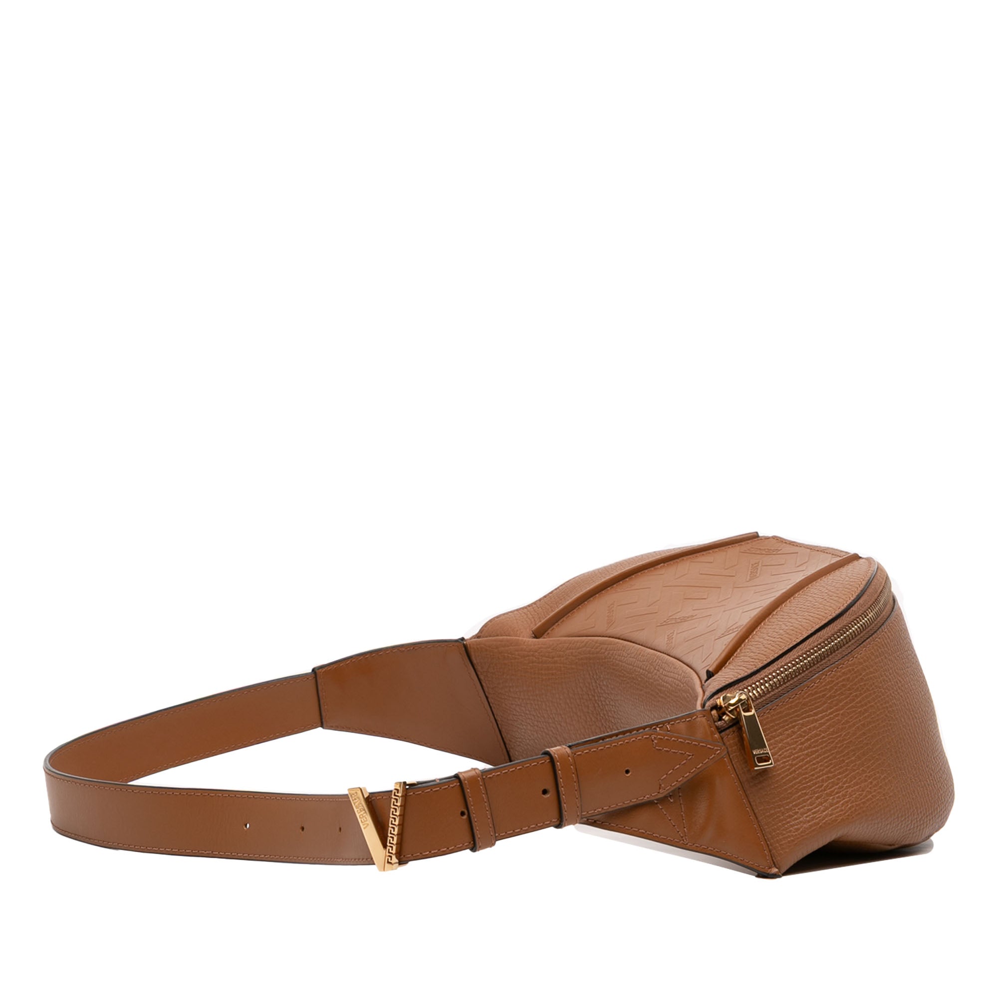Leather V Greca Signature Belt Bag - Image 2
