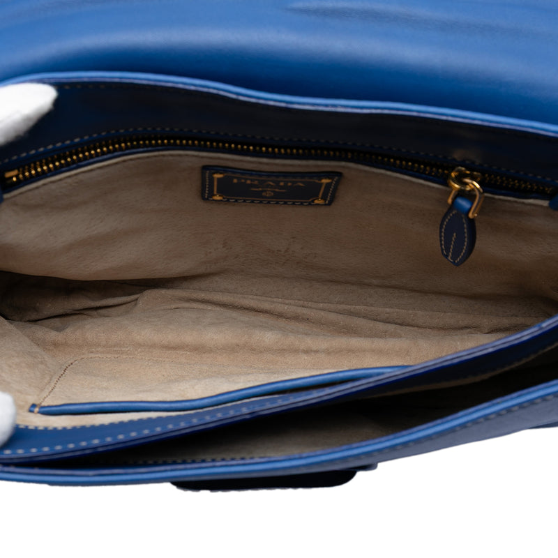 City Calf Push Lock Flap Crossbody - Image 4