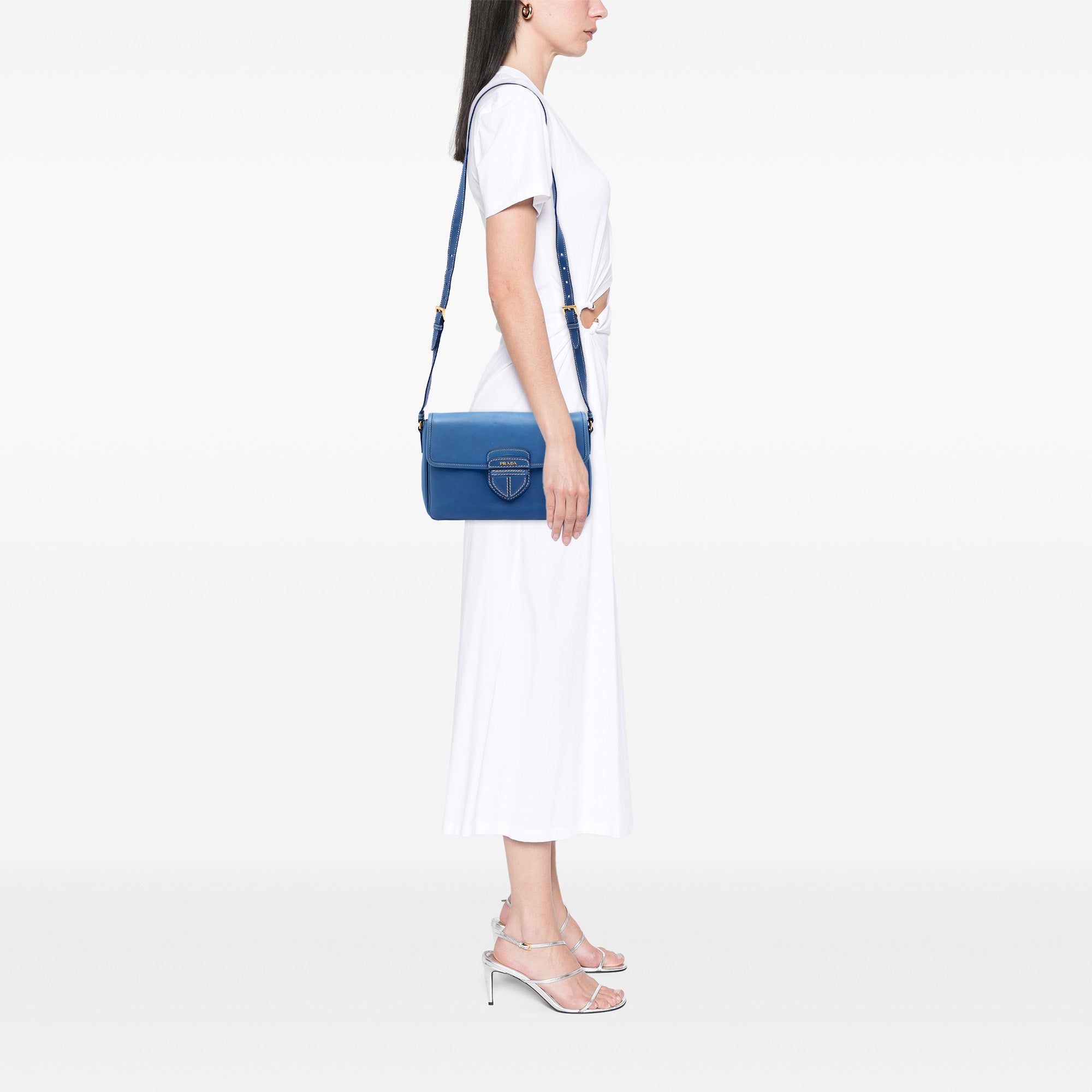 City Calf Push Lock Flap Crossbody - Image 6