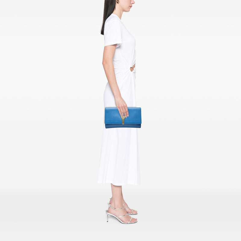 Textured Leather Chyc Ligne Clutch - Image 6
