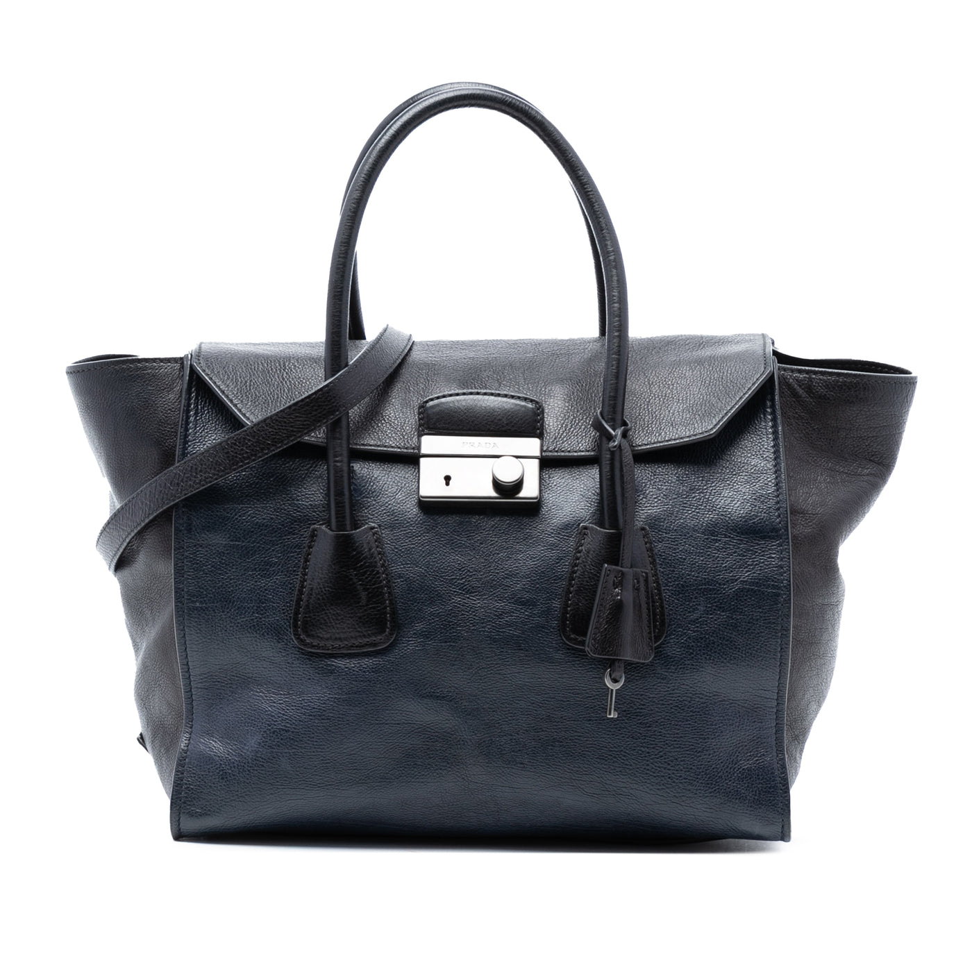 Bicolor Glace Calf Sound Lock Satchel - Image 1