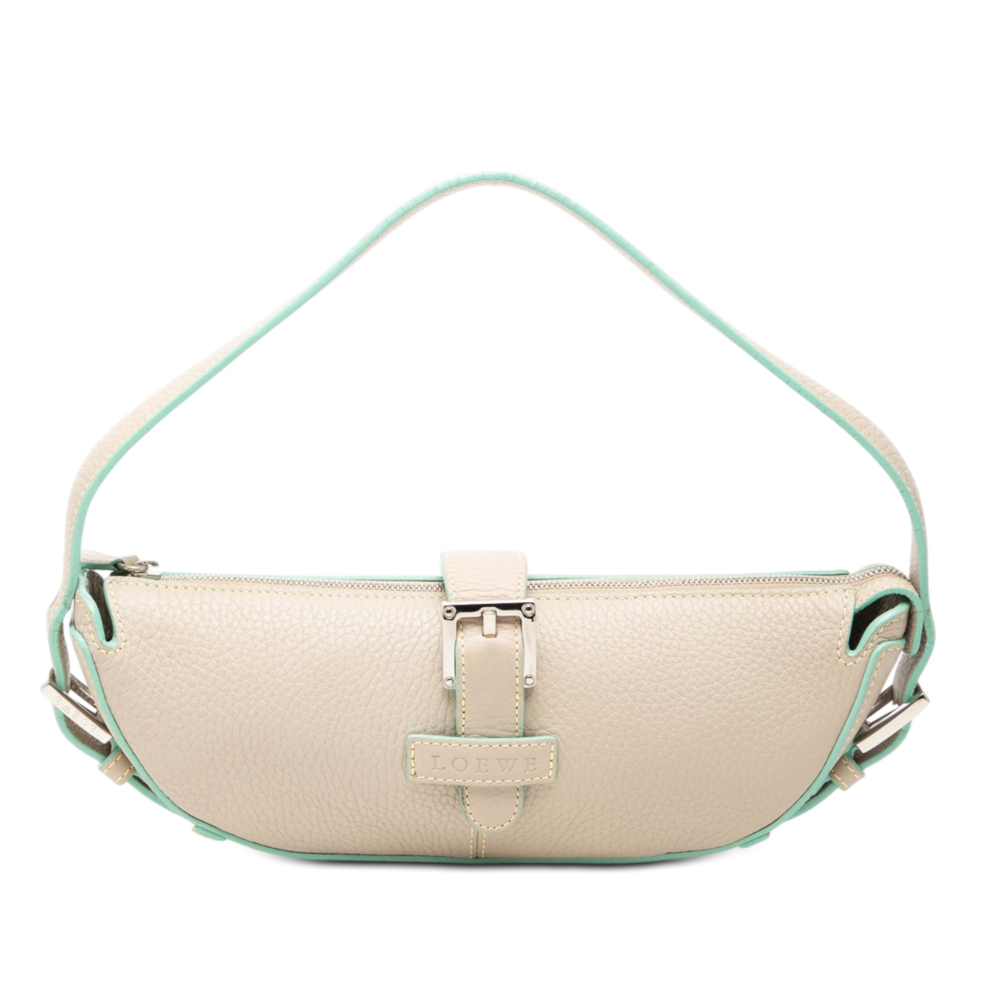Mini Pebbled Leather Boat Bag - Image 1