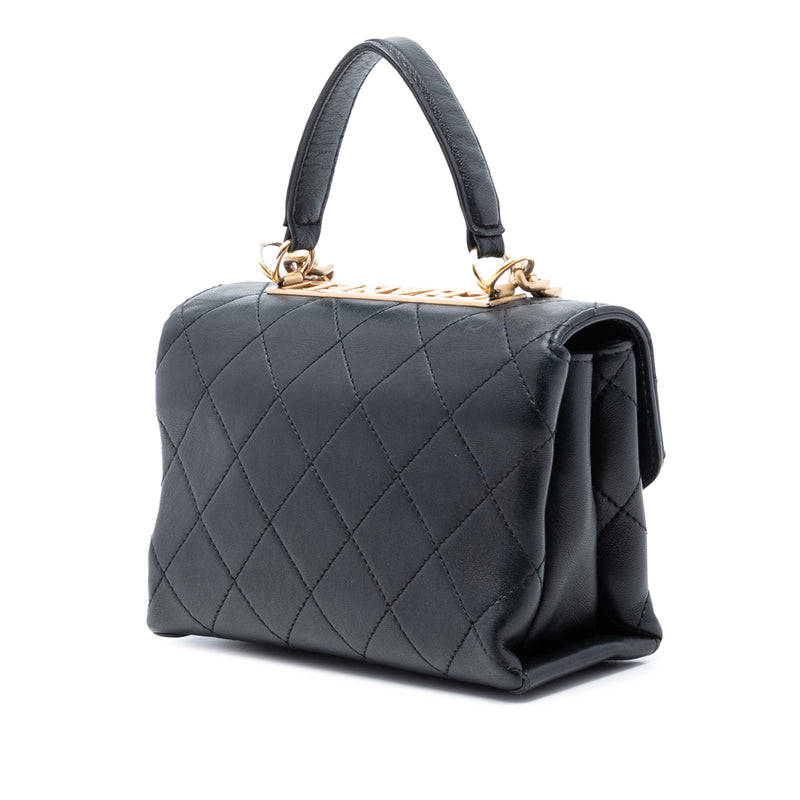 Small Quilted Lambskin Trendy Spirit Top Handle Bag - Image 2