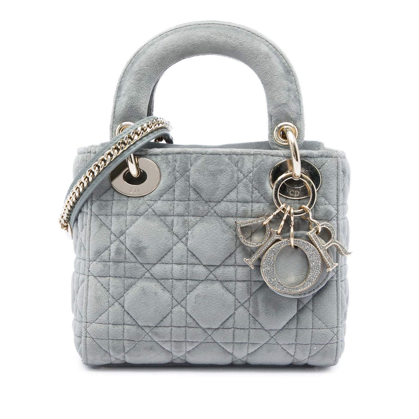 Mini Velvet Cannage Lady Dior - Image 1