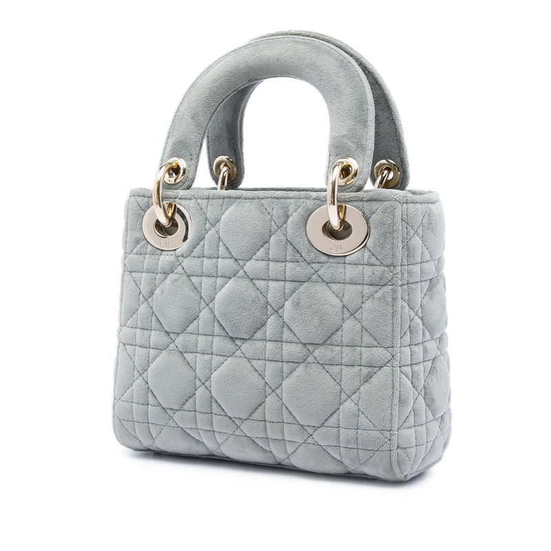 Mini Velvet Cannage Lady Dior - Image 2