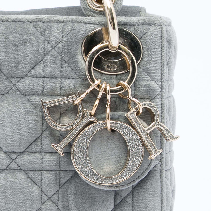 Mini Velvet Cannage Lady Dior - Image 5