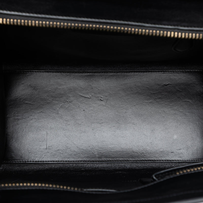 Micro Tricolor Leather Luggage Tote - Image 4