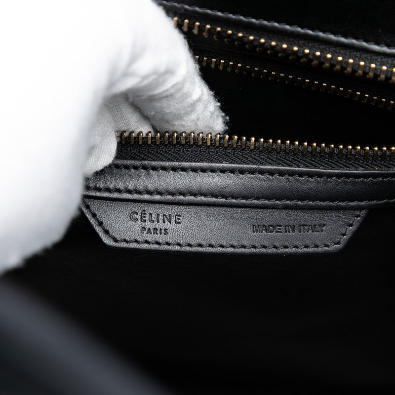 Micro Tricolor Leather Luggage Tote - Image 5