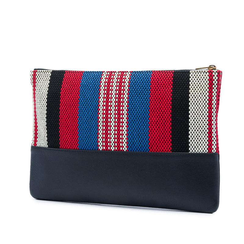 Canvas Striped Solo Pouch - Image 2