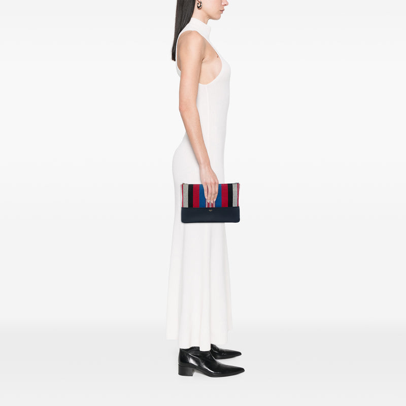 Canvas Striped Solo Pouch - Image 6