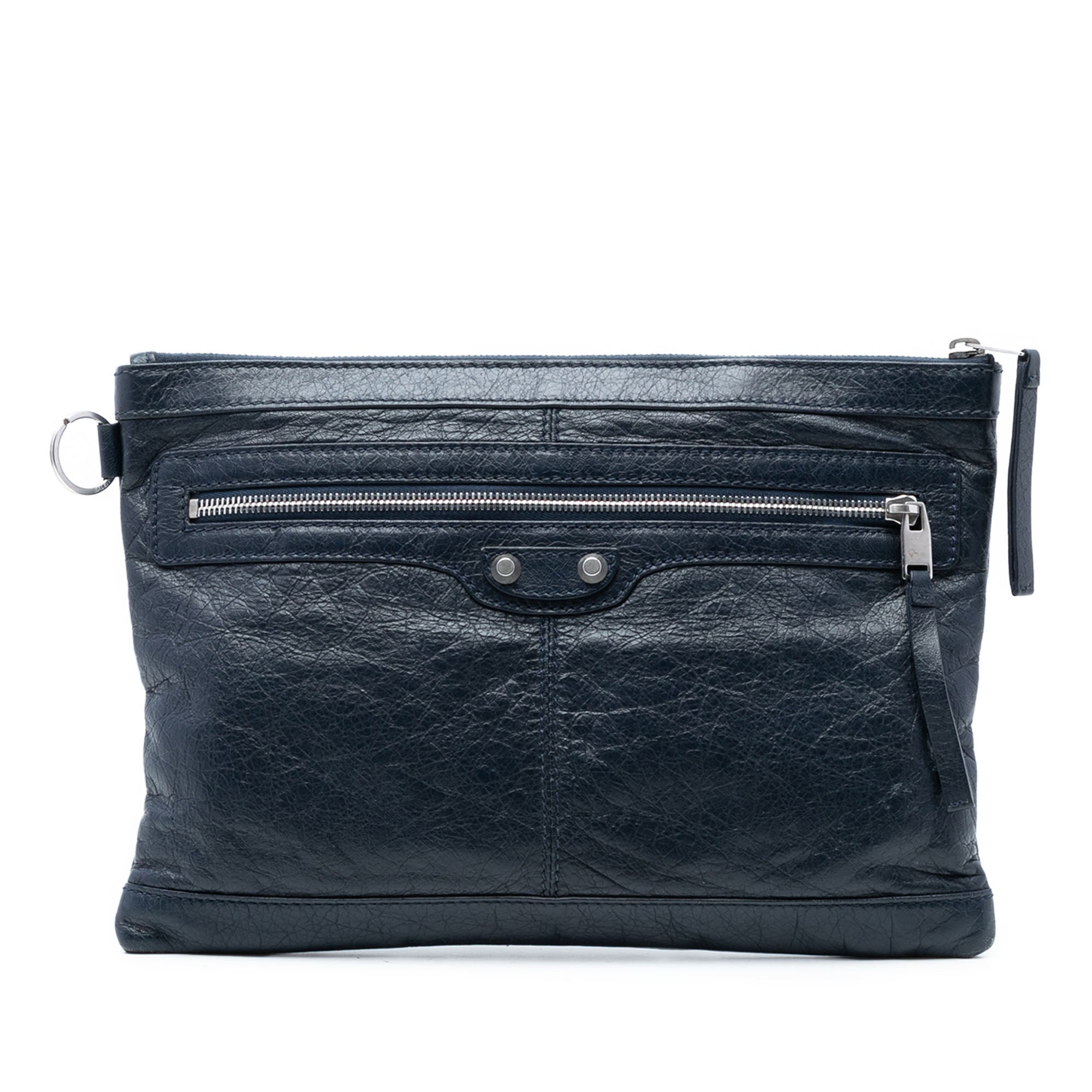 Lambskin Motocross Classic Clip M Clutch - Image 1