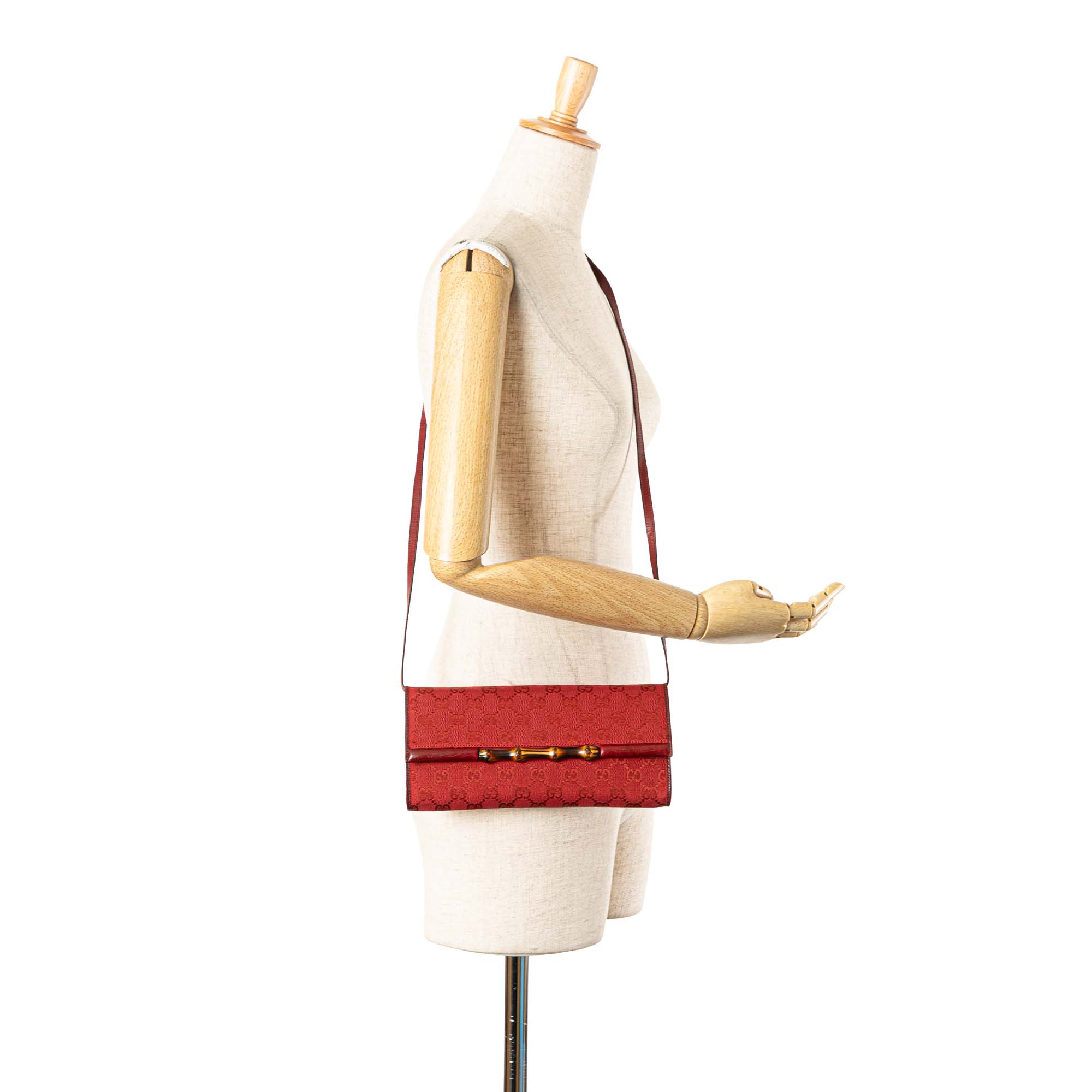 GG Canvas Bamboo Bar Crossbody - Image 11