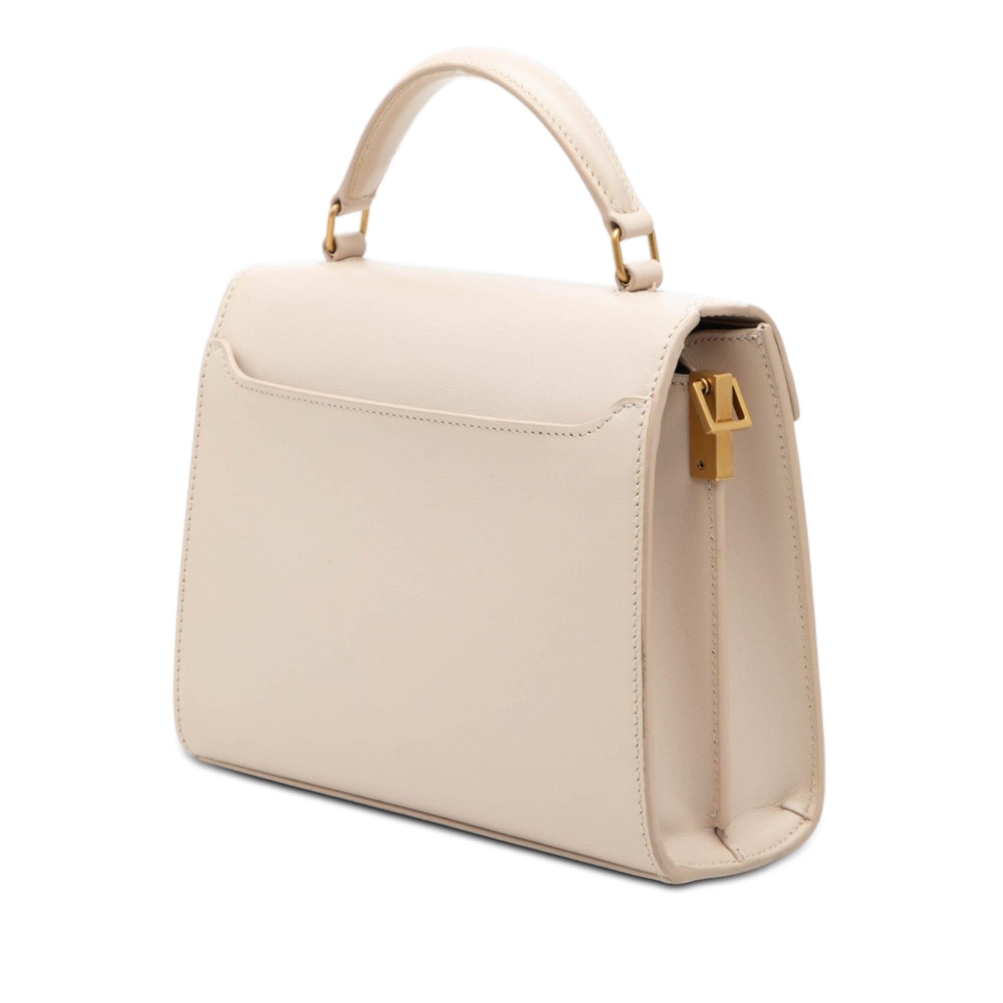 Mini Suede and Calfskin Cassandra Top Handle Bag - Image 2