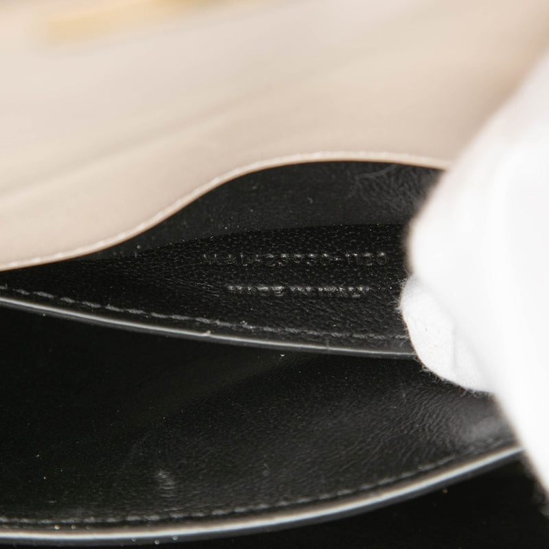 Mini Suede and Calfskin Cassandra Top Handle Bag - Image 6