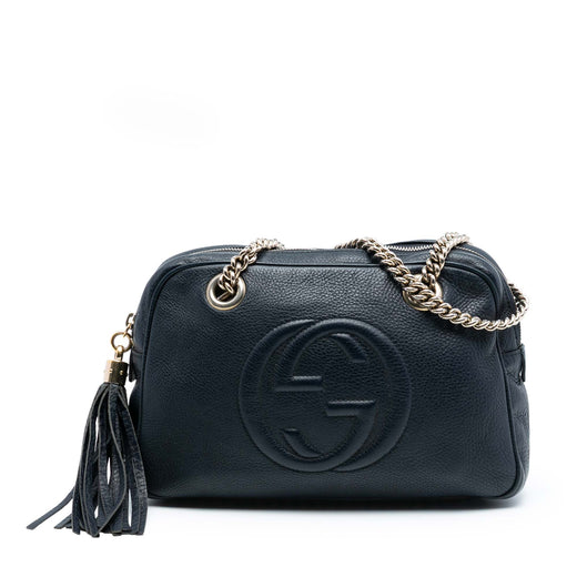 Leather Soho Chain Zip Shoulder Bag - Image 1