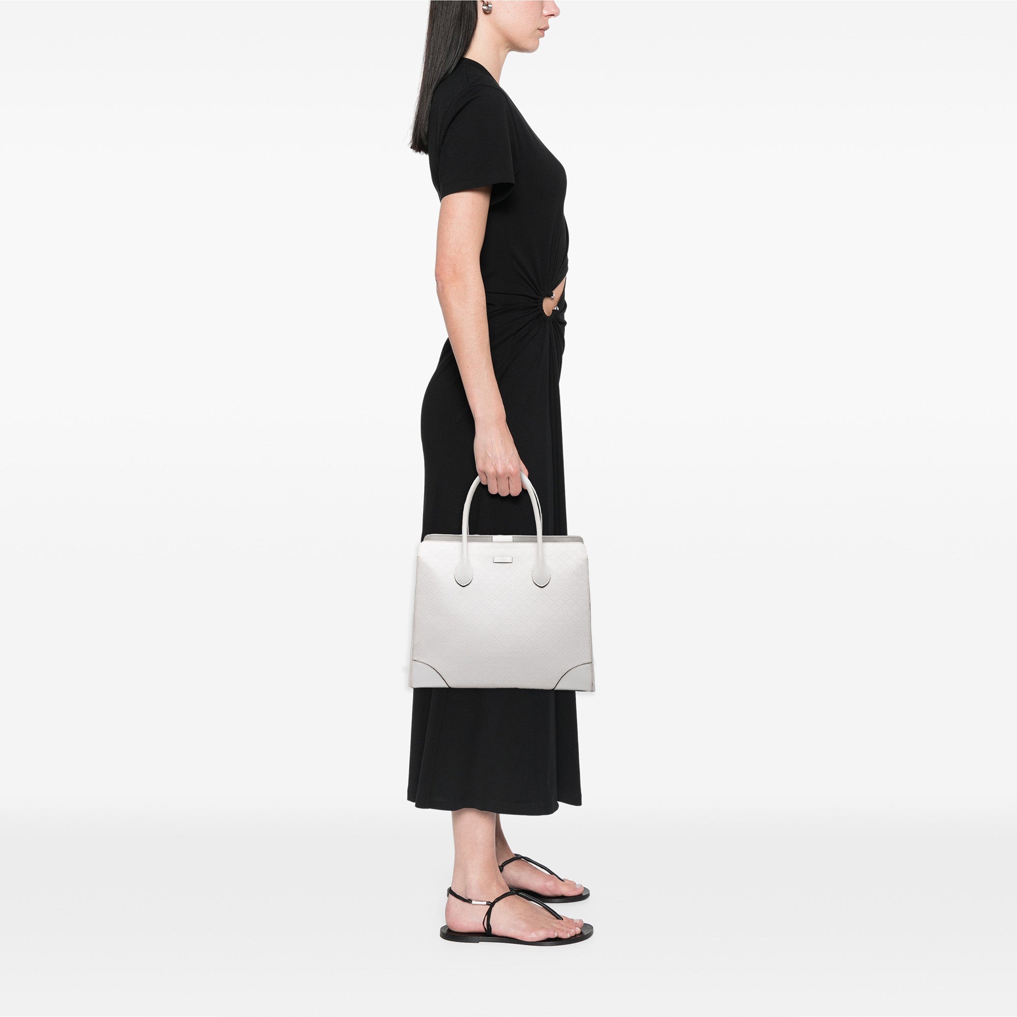 Diamante Bright Leather Tote - Image 7