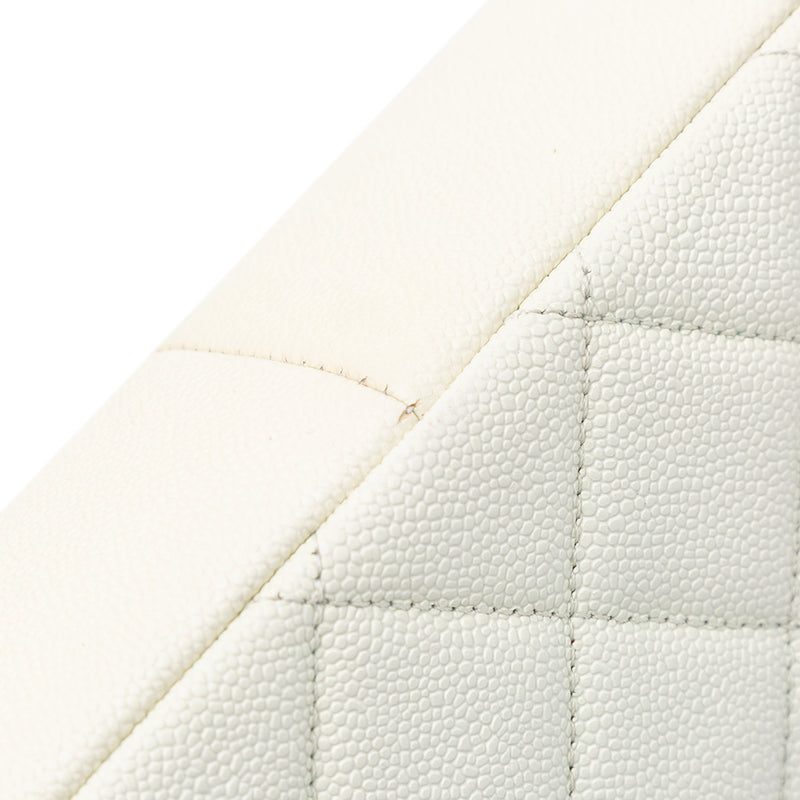 Small Quilted Caviar Chain Melody Flap - Image 7